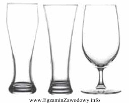 Naczynia szklane przedstawione na zdjęciu stosuje się do podawania