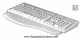 Zastosowanie na stanowisku komputerowym, przedstawionego na rysunku wspornika przy klawiaturze 
