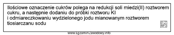 Opisana metoda miareczkowania zaliczana jest do