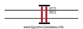 Znakiem umownym przedstawionym na rysunku na mapach górniczych oznacza 