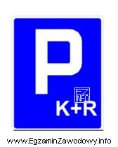 Przedstawiony znak informuje o parkingu dla osób, które