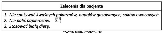 Ulotka zawiera zalecenia pozabiegowe po zabiegu