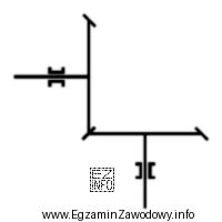 Na rysunku przedstawiono symbol będący oznaczeniem przekładni 