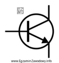 Na rysunku przedstawiono symbol graficzny tranzystora