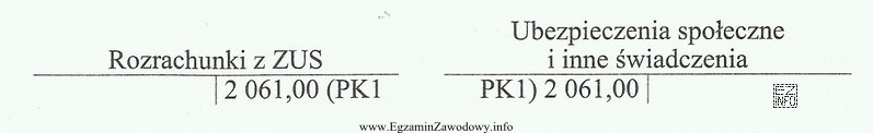 Która operacja gospodarcza została zaksięgowana na podstawie 