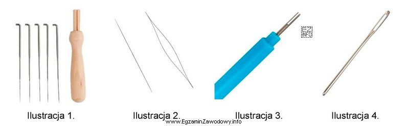 Na której ilustracji przedstawiono rodzaj igły do wyposaż