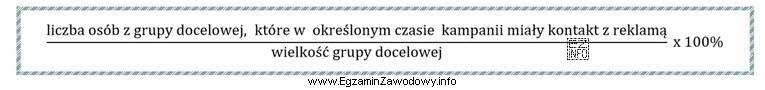 Który ze wskaźników kampanii reklamowej jest okreś