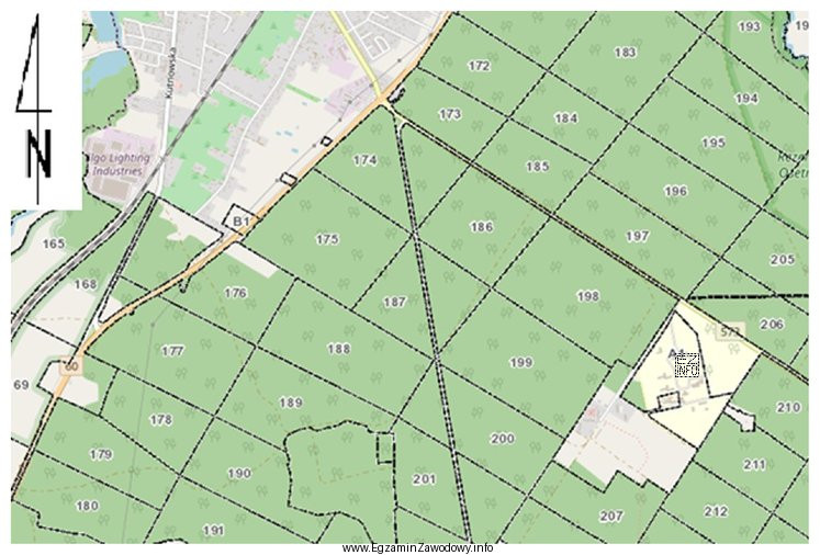 Analizując mapę możemy stwierdzić, że pasy ostępowe 