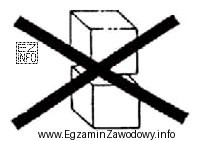 Przedstawiony na rysunku znak informuje