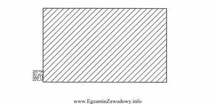 Pokazany na ilustracji znak graficzny stosowany jest w rysunkach budowlanych 