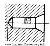 Nakiełek przedstawiony na rysunku wykonano metodą