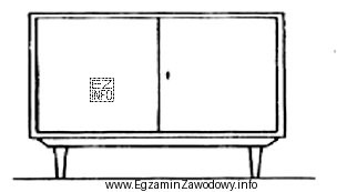 Jaką konstrukcję podstawy mebla przedstawiono na rysunku?