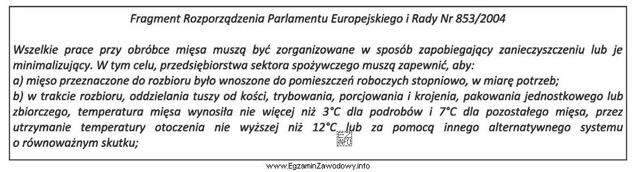 Przedsiębiorstwa sektora spożywczego zobowiązane są, aby mię