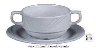 Przedstawione na zdjęciu naczynie porcelanowe należy użyć 