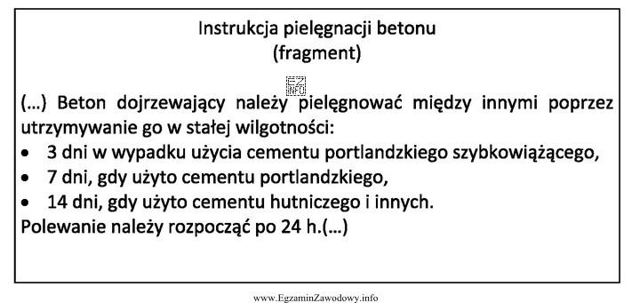 Na podstawie przedstawionego fragmentu instrukcji określ jak długo 