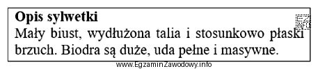 Opis dotyczy sylwetki typu
