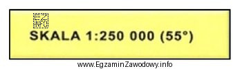 Na rysunku przedstawiono wycinek tytułu mapy w odwzorowaniu Merkatora. 