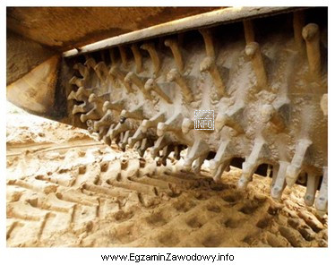 Na zamieszczonym rysunku przedstawiono element roboczy maszyny służącej 
