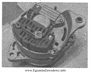 Wymieniając szczotki w alternatorze pokazanym na zdjęciu należ