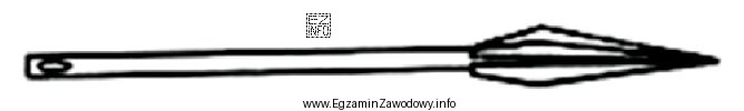 Na rysunku przedstawiono igłę