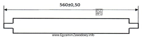 Wymiar graniczny dolny długości ramiaka przedstawionego na rysunku 