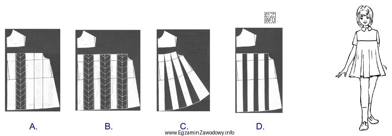 Który ze sposobów modelowania sukienki dziewczęcej należ