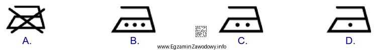 Który ze znaków informacyjnych określających temperaturę 