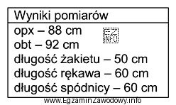 Klientka zamówiła w zakładzie usługowo-miarowym uszycie 