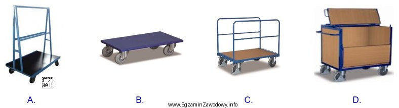 Wózek do przewozu mebli, np. szaf, regałów, zwany 