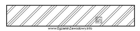 Na rysunku przedstawiono oznaczenie graficzne przekroju płyty