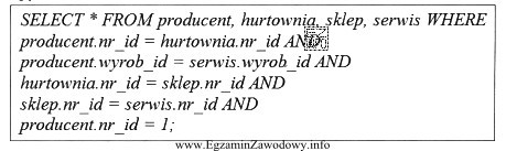 Według którego parametru oraz dla ilu tabel zostaną 