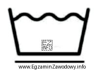 Jeżeli na bluzce znajduje się przedstawiony na rysunku znak, 