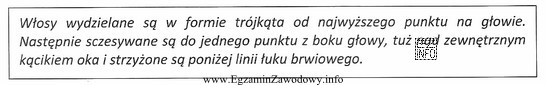 Który rodzaj grzywki jest efektem wykonania strzyżenia zgodnego 