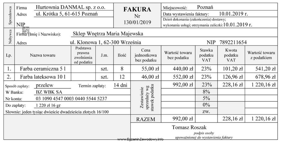 Który dokument należy wystawić, aby skorygować błą