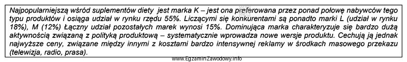 Wskaż, w której części planu marketingowego należy 