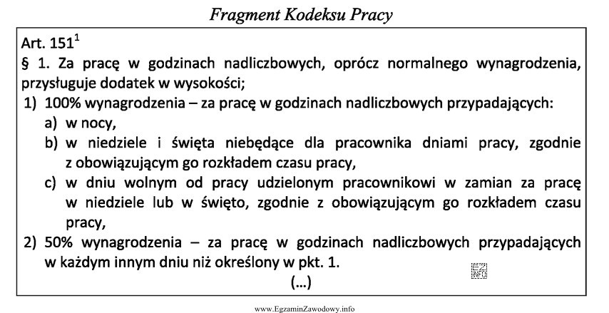 Ile wyniesie wynagrodzenie magazyniera za niedzielę, w którą przepracował 8 