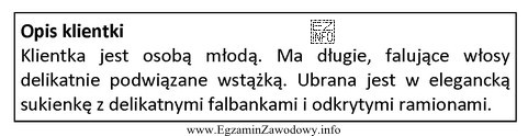 Opis dotyczy klientki, która jest reprezentantką stylu