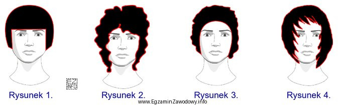 Klientka ma falowaną teksturę włosów, prostokątny kształ