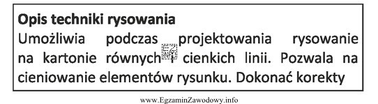 Opis dotyczy wykonywania projektu fryzury techniką