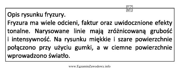 Opis dotyczy rysunku wykonanego techniką