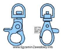Zaprezentowany na ilustracji element smyczy reklamowej to