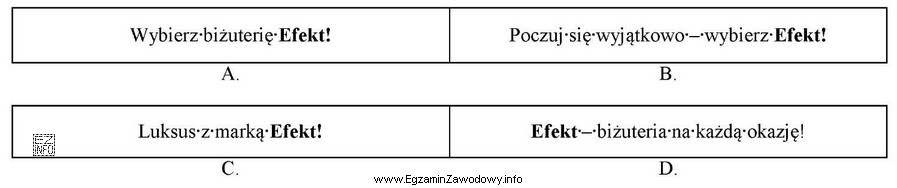 Które z wymienionych haseł powinna zaproponować agencja klientowi, jeż