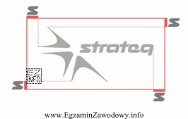Odkładając wysokość lub szerokość od krawędzi znaku 
