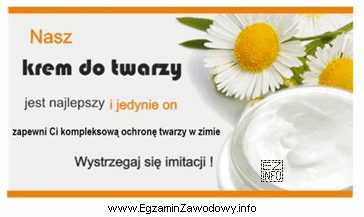 Jaką formę reklamy zastosowano na załączonej ulotce?