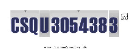 Intermodalną jednostką ładunkową, oznaczoną zgodnie ze standardami ISO 6346 w sposó