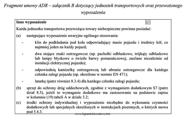 Jednostka transportowa składająca się z samochodu ciężarowego 