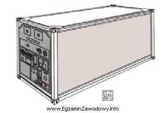 Na rysunku jest przedstawiony kontener typu
