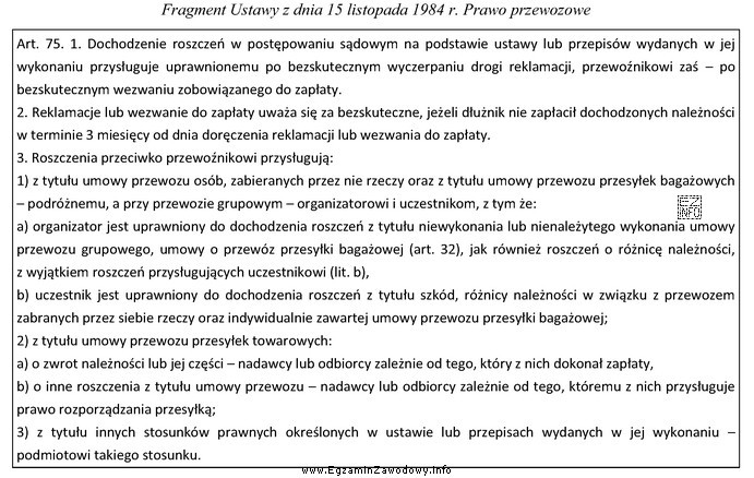 Za bezskuteczne wezwanie do zapłaty, złożone do 