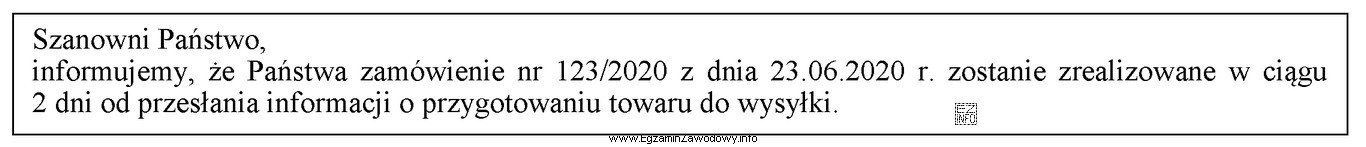 Przedstawiona informacja została sporządzona w celu poinformowania