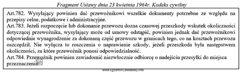 Jakie działanie na podstawie przedstawionego fragmentu przepisów, moż